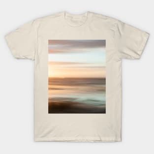 Coastal abstract image in sea and sunset hues T-Shirt